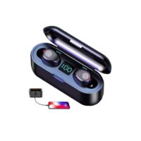 Écouteur Bluetooth Amoi F9 + Powerbank + Code authentique - Noir